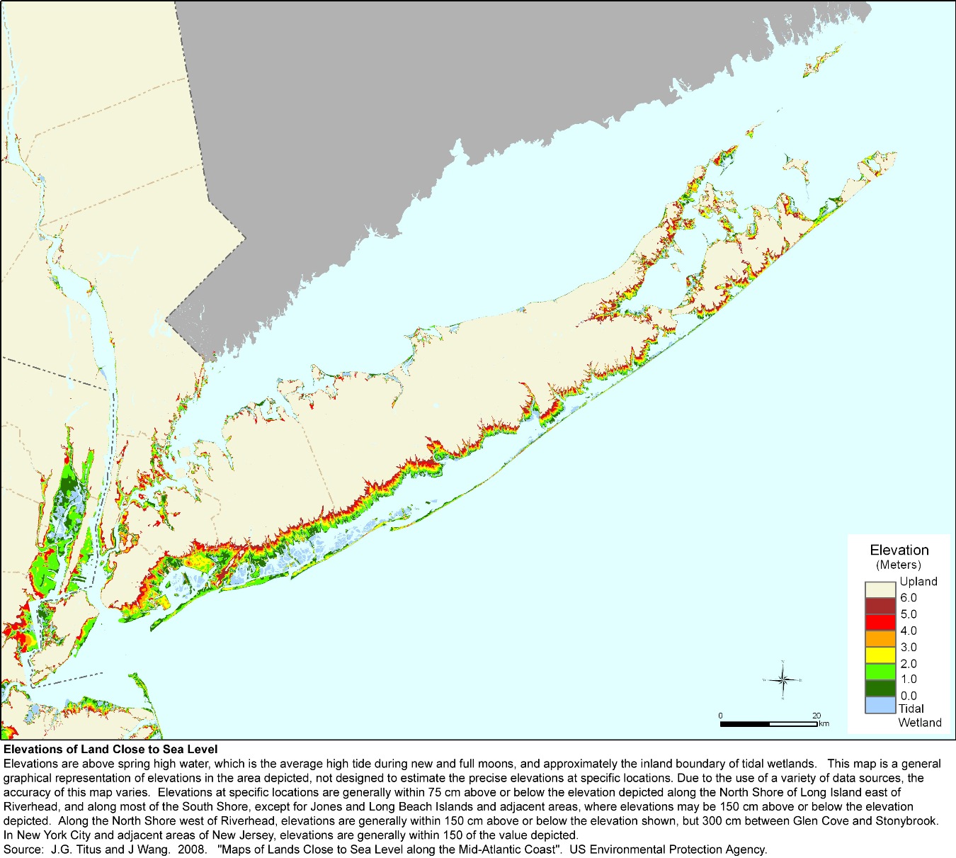 New_York elevation map
